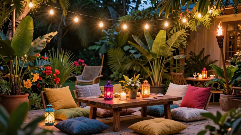 cozy eco friendly backyard celebration