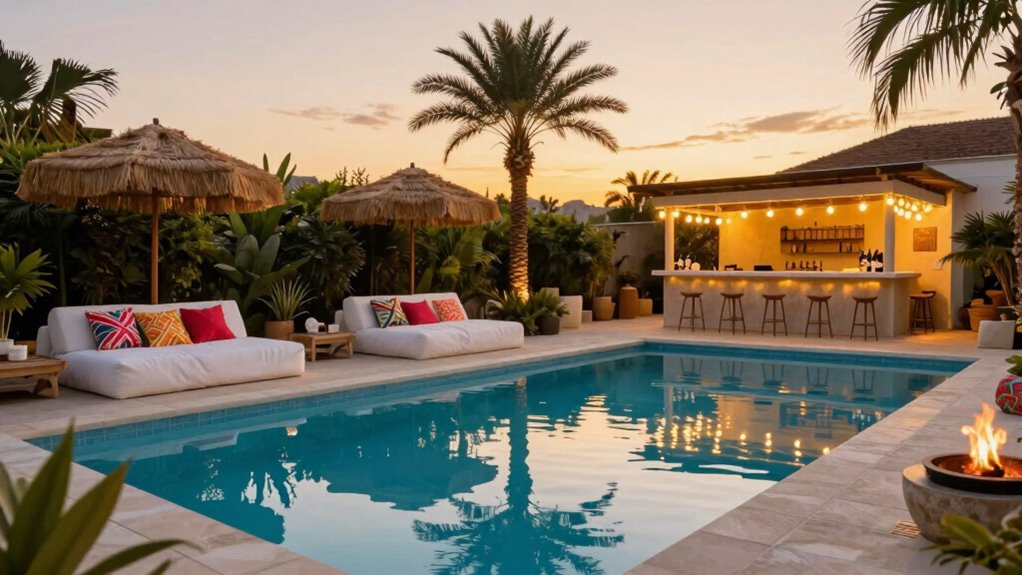 create a luxurious pool retreat