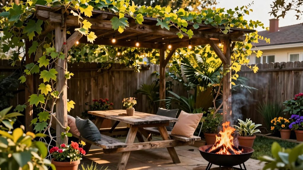 create inviting outdoor living space