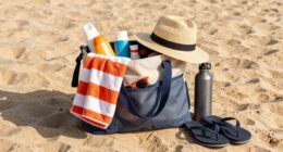 efficient beach bag packing