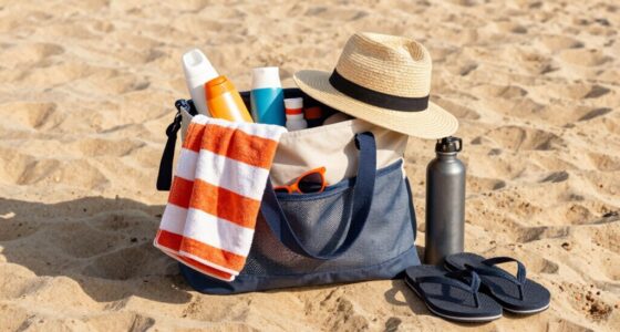 efficient beach bag packing