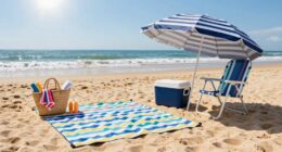 effortless beach arrival setup