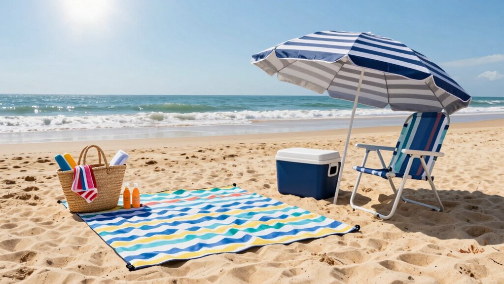 effortless beach arrival setup