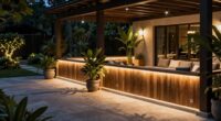 enhances nighttime outdoor ambiance