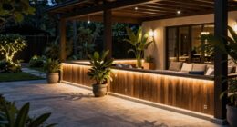 enhances nighttime outdoor ambiance