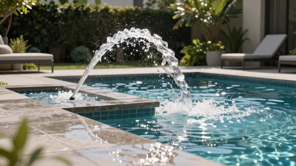 enhances pool aesthetics and circulation