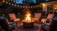 enhancing backyard evening ambiance