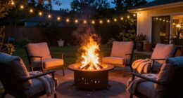 enhancing backyard evening ambiance