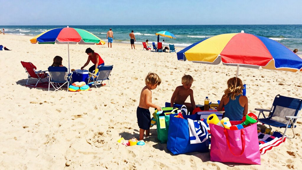 family friendly beach packing