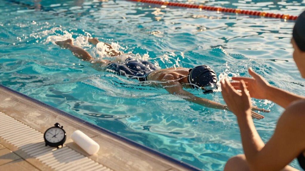 gradually increase swimming distance