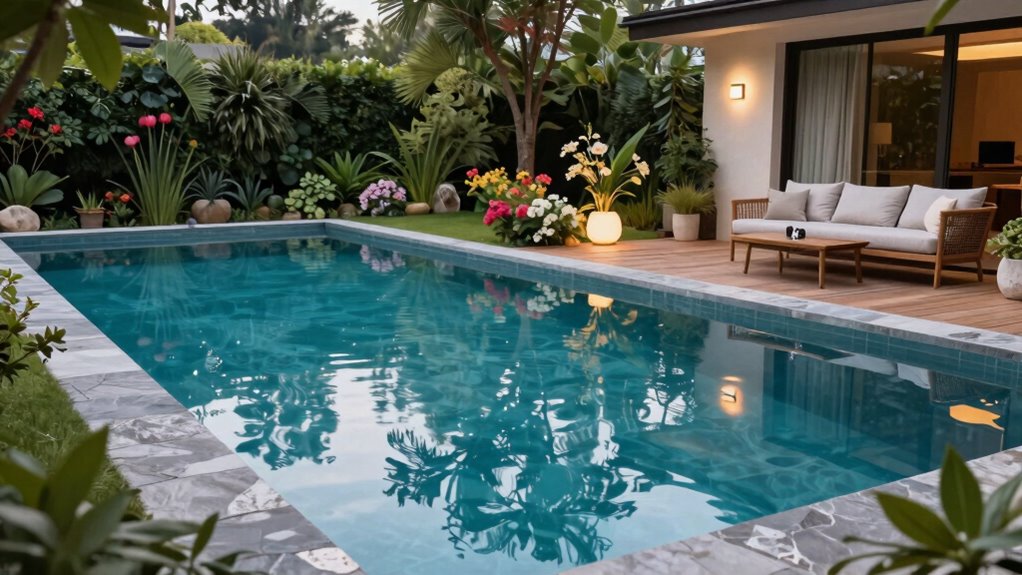 integrate pool and landscape