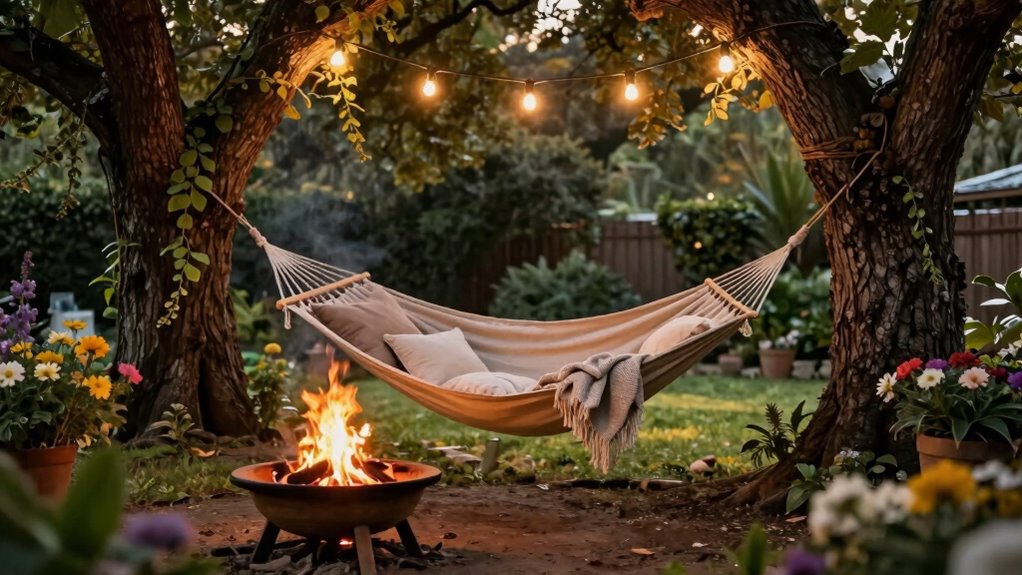 inviting lighting and furniture