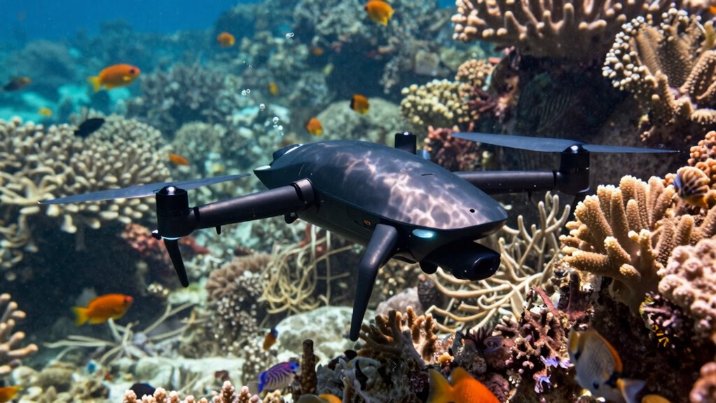 limited underwater drone features