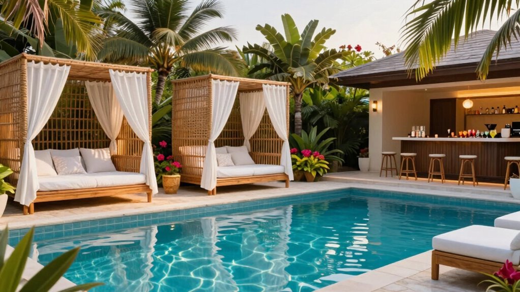 luxurious outdoor resort retreat