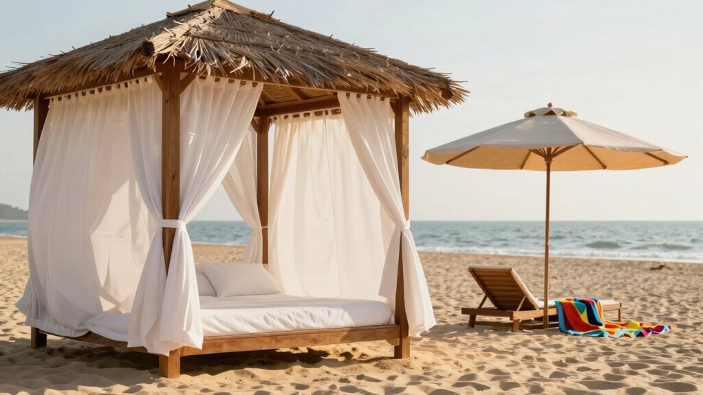 luxurious private beach retreat