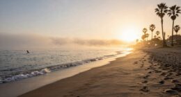 morning beach tranquility beats afternoons