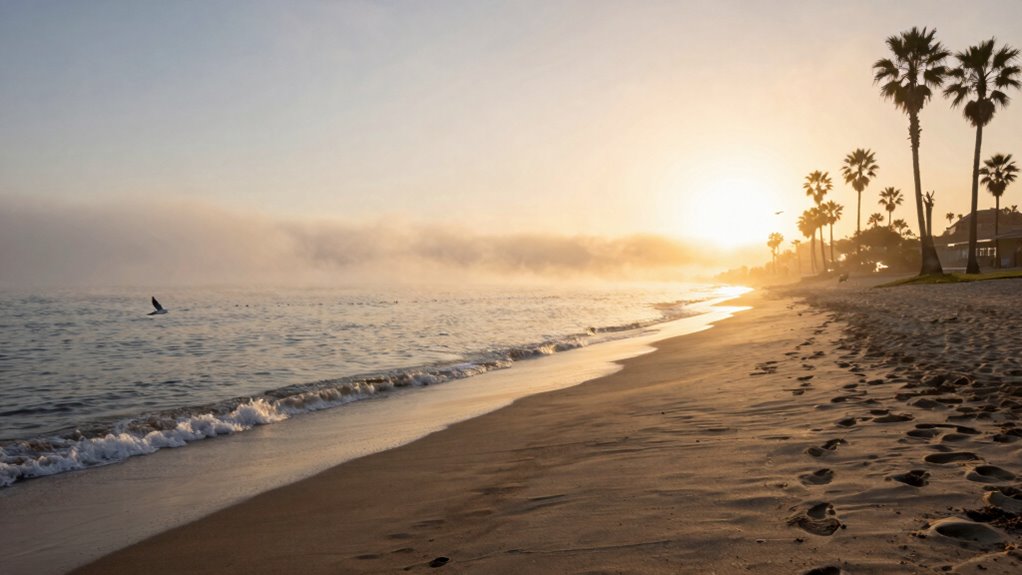 morning beach tranquility beats afternoons