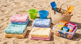 organize beach essentials efficiently