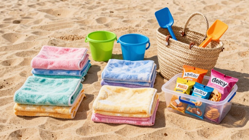 organize beach essentials efficiently
