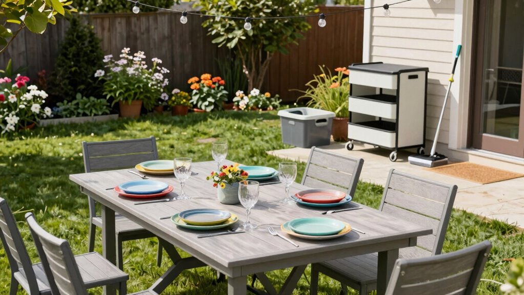 organized outdoor cleanup strategy