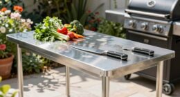 outdoor cooking table upgrade