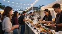 outdoor food station efficiency