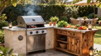 outdoor kitchen organization