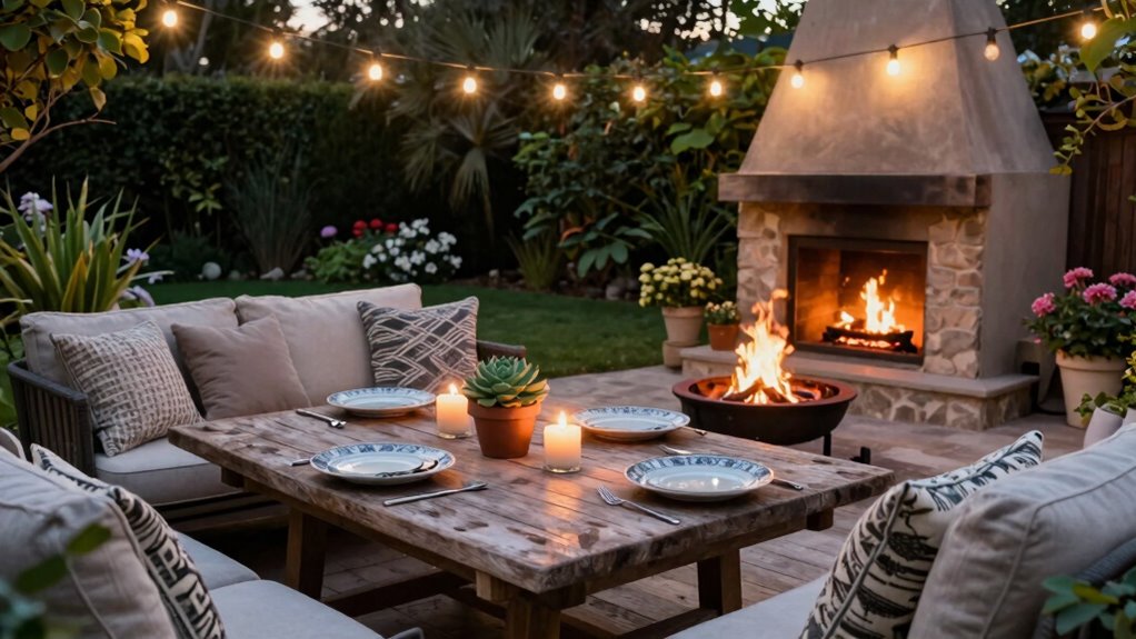 outdoor lighting furniture ambiance