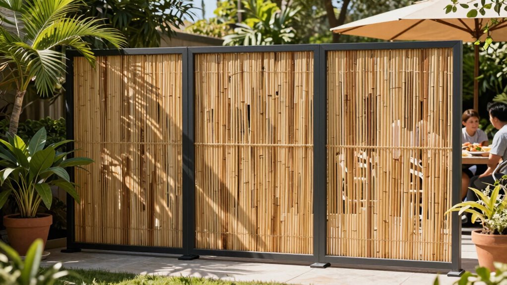 outdoor privacy enhances outdoor living