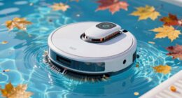 pool robot leaf debris