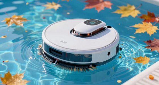 pool robot leaf debris