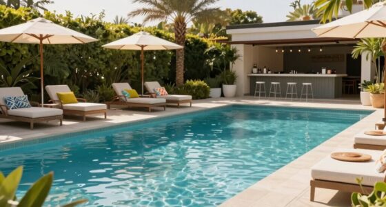 poolside beverage station