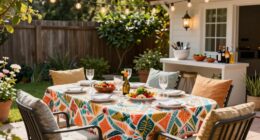 pre planned outdoor party preparations