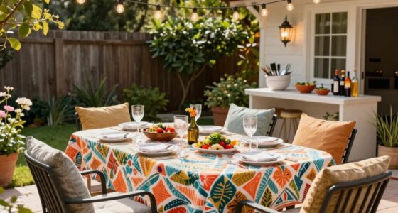 pre planned outdoor party preparations