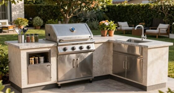 prepping for outdoor kitchen