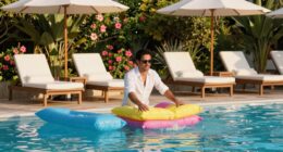 quick poolside guest settling