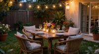 relaxed backyard dinner planning