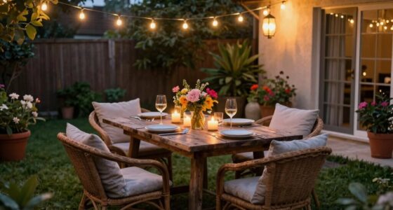 relaxed backyard dinner planning