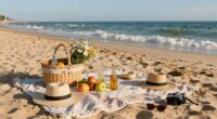 relaxed beach date planning