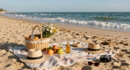 relaxed beach date planning