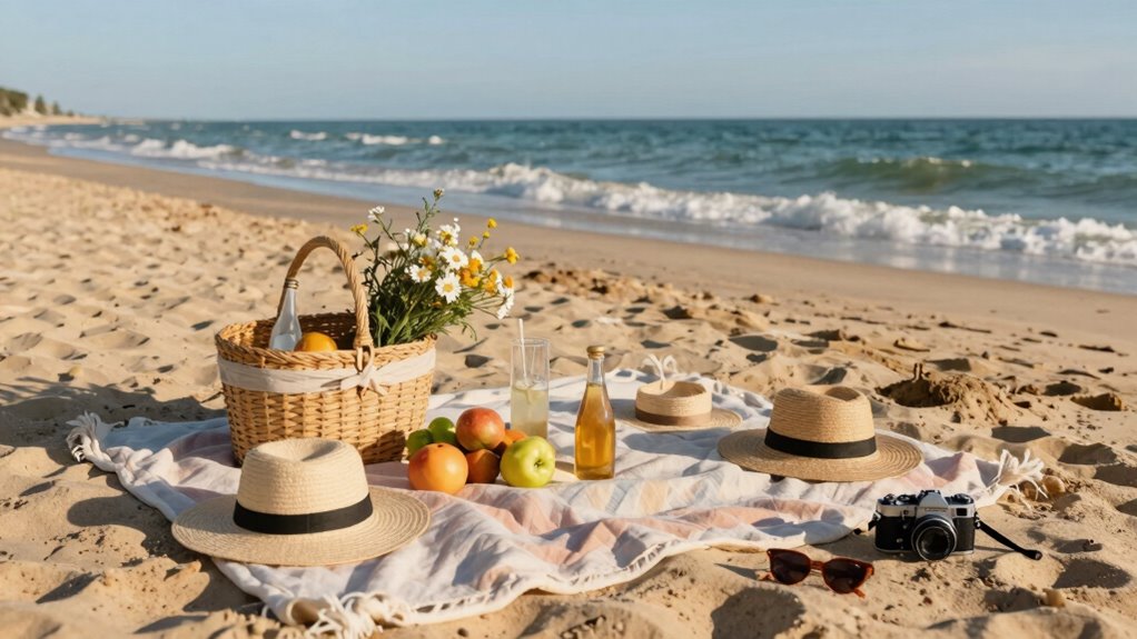 relaxed beach date planning