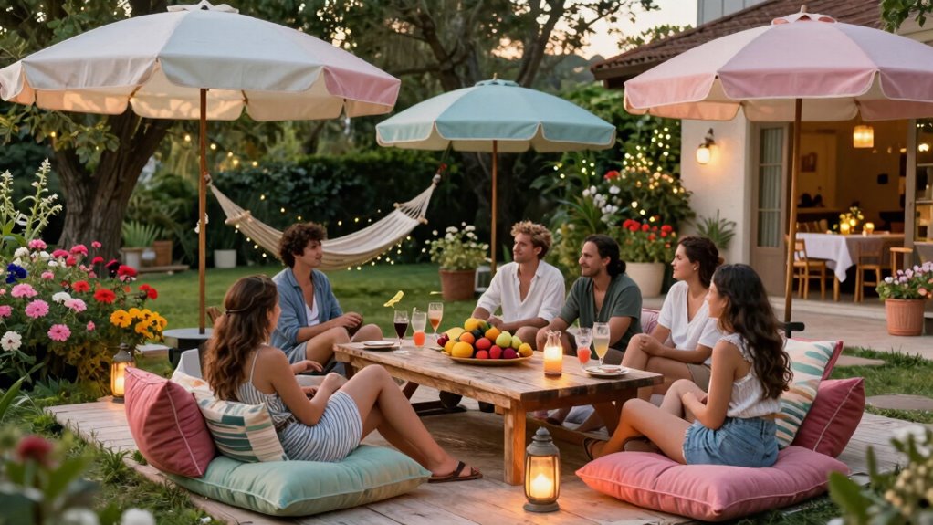 relaxed summer social activities
