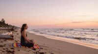 relaxing beach mindfulness