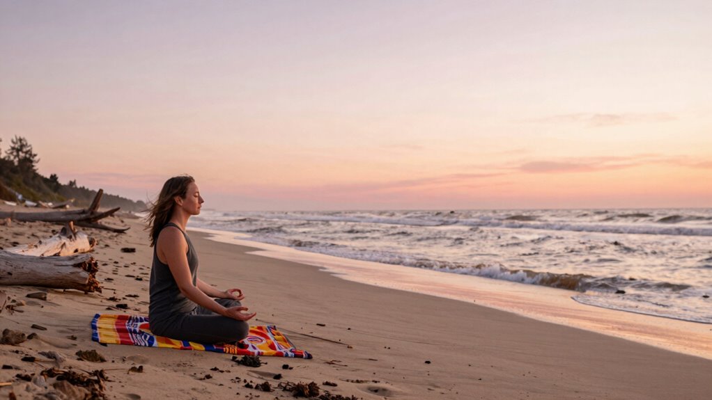 relaxing beach mindfulness