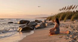 relaxing seaside mental refresh