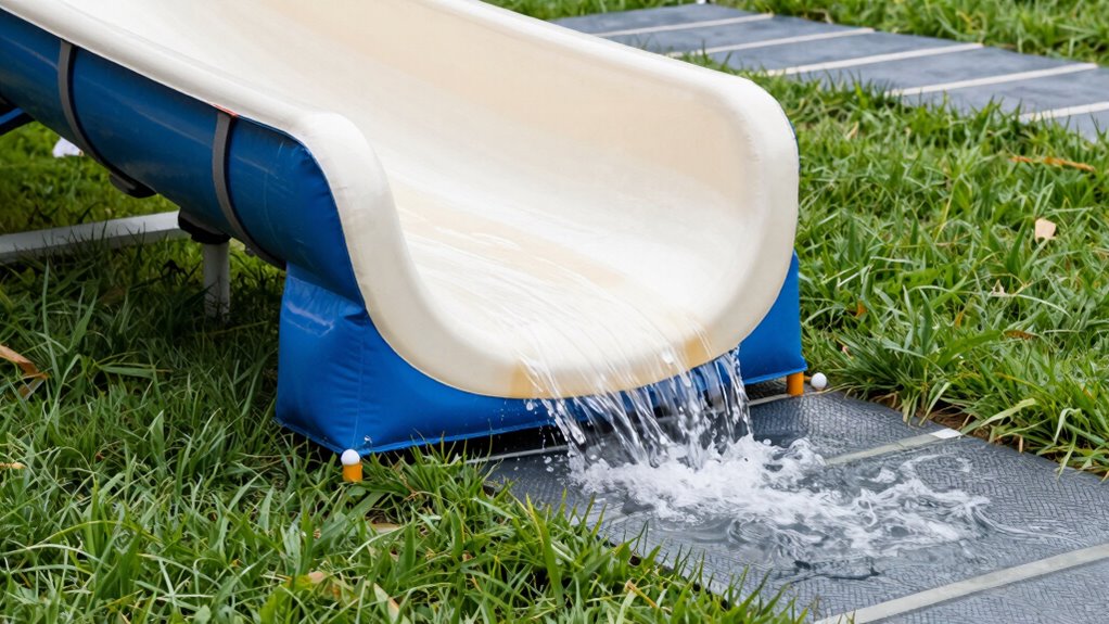 safe water slide setup