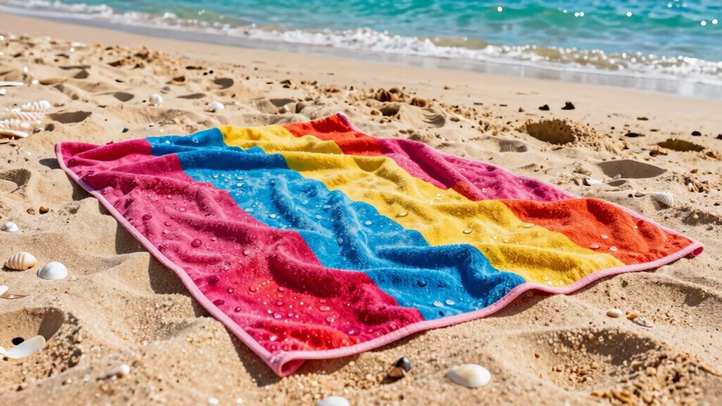 sand resistant beach towel selection