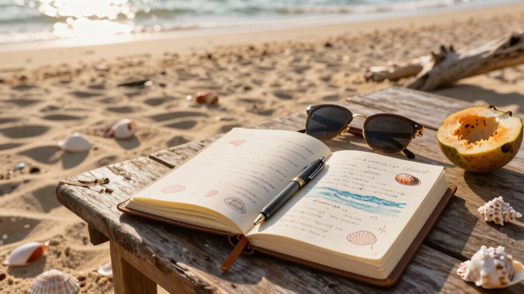 seaside sensory journaling experience