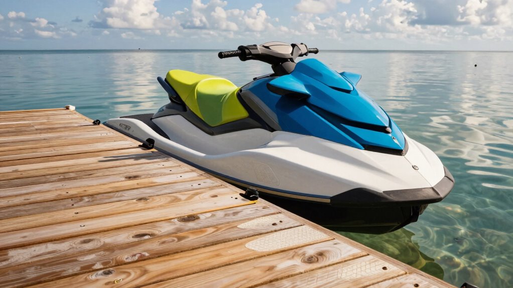 secure non slip jet ski dock