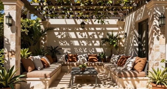 shade position over patio